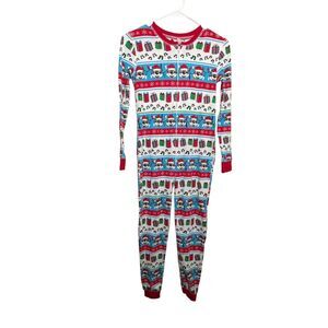 Buc-ee's One Piece Youth Medium Thermal Christmas Pajama Outfit Beaver